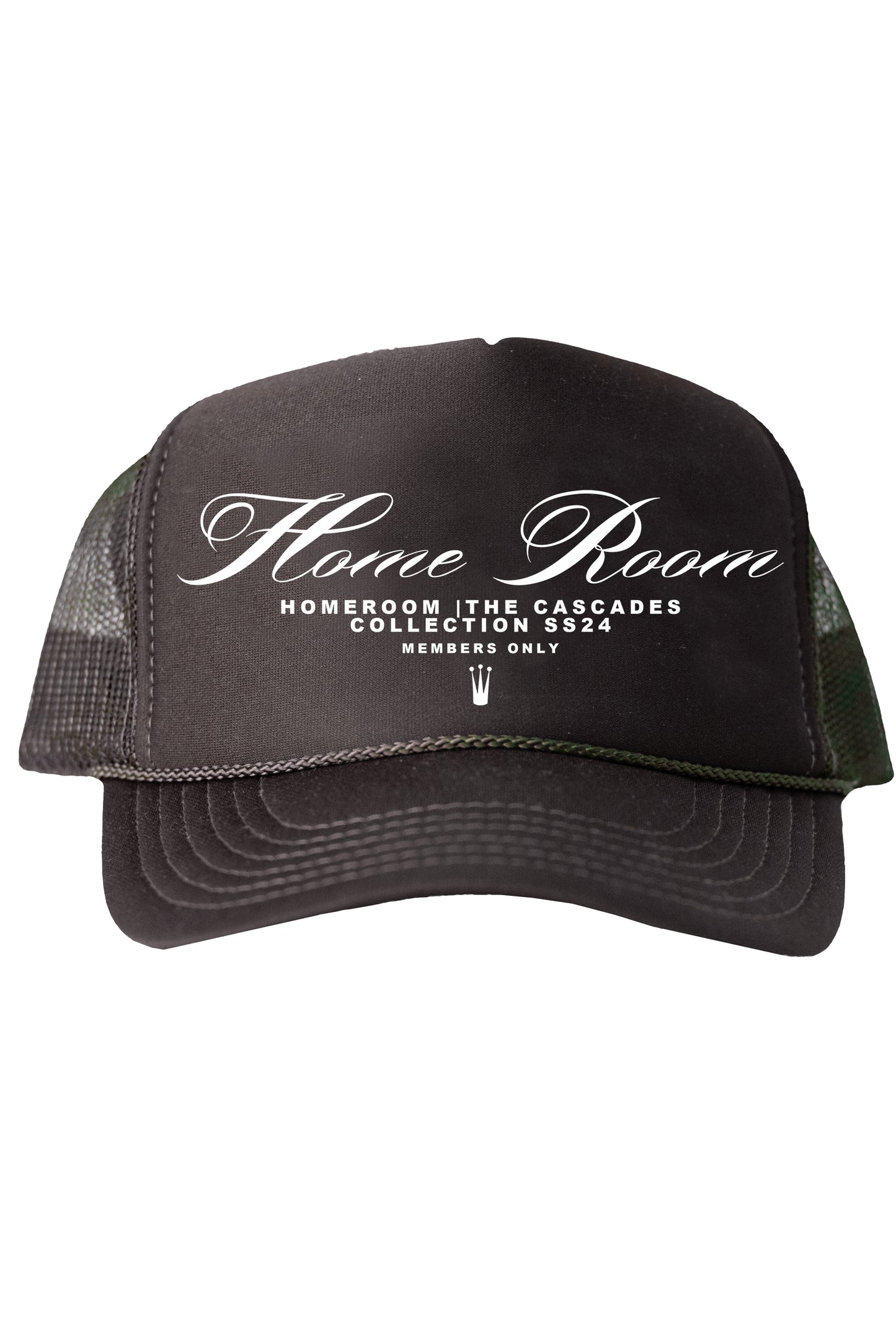 HOMEROOM-"MEMBERS ONLY" Script (Black Trucker Hat)
