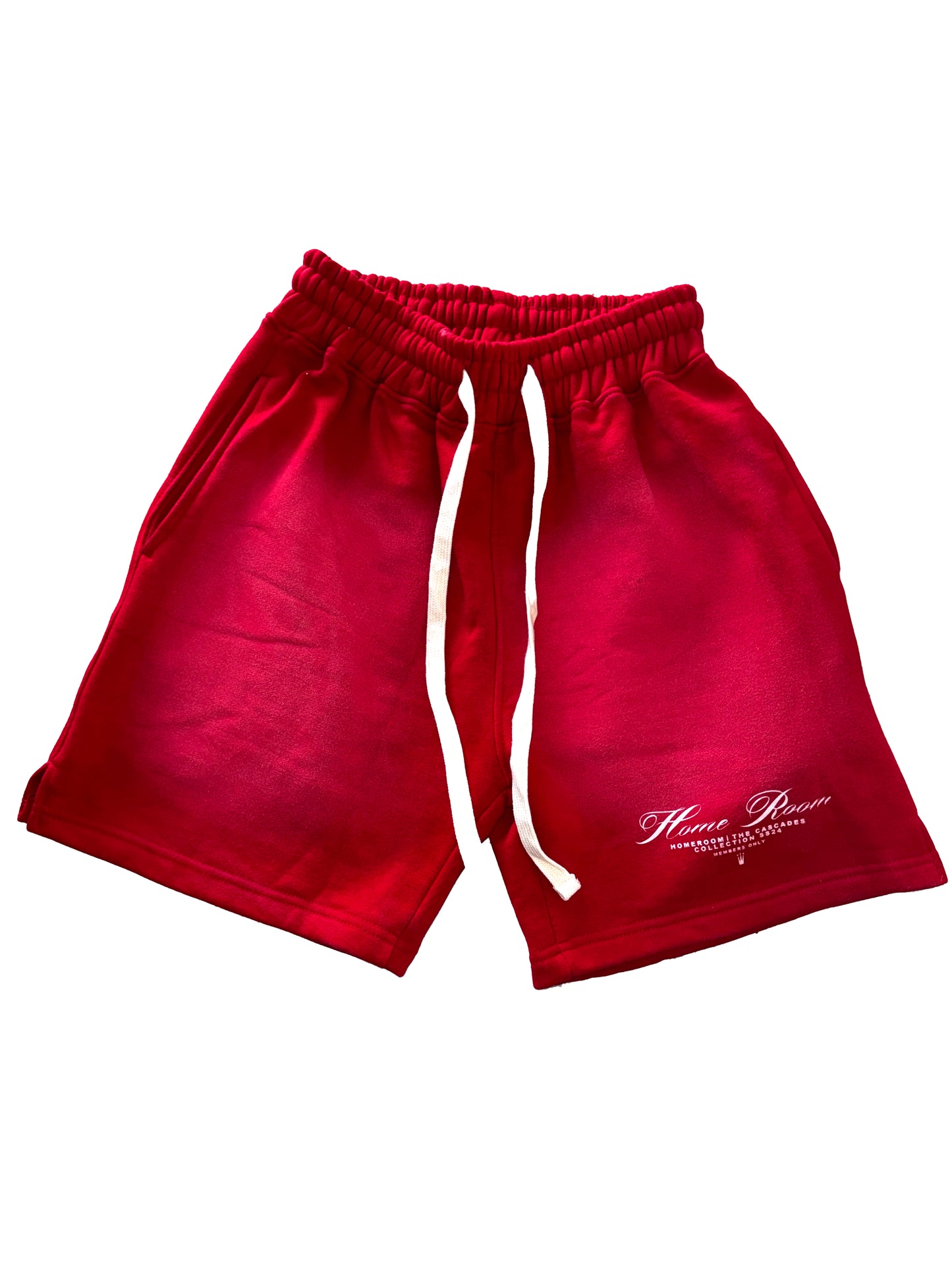 HOMEROOM- "CLASSIC HR" RED SUN-DRIED SHORTS