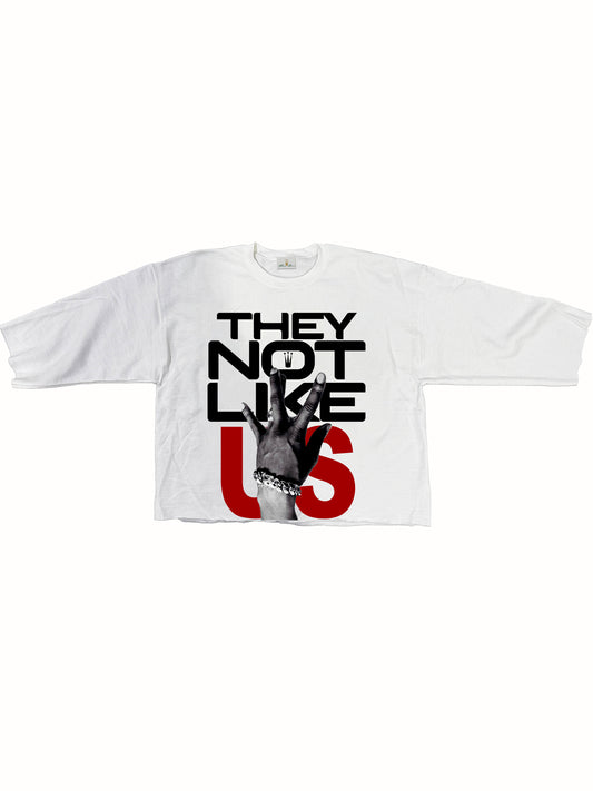 HOMEROOM - "POP OUT" LIMITED EDITION WHITE CROPPED TEE