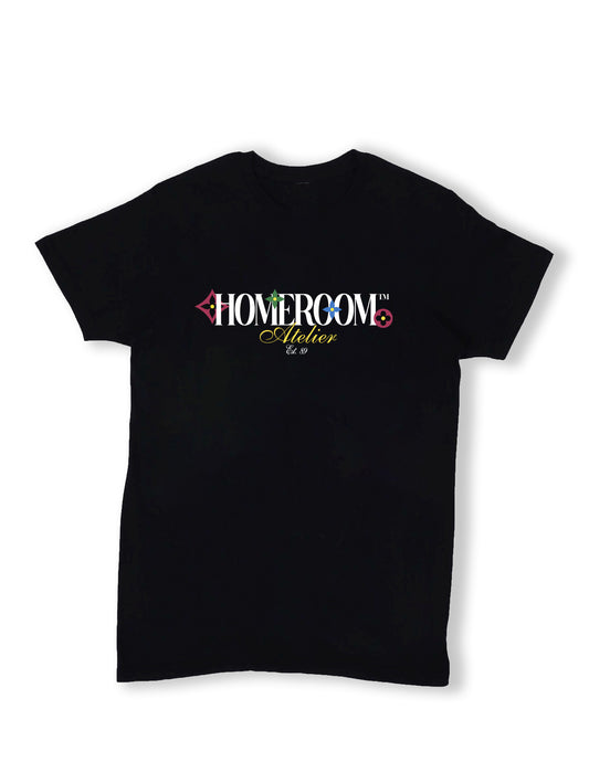 HOMEROOM - "LUXURY TEE" BLACK TEE